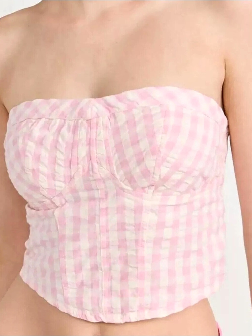 Free People Gingham Top